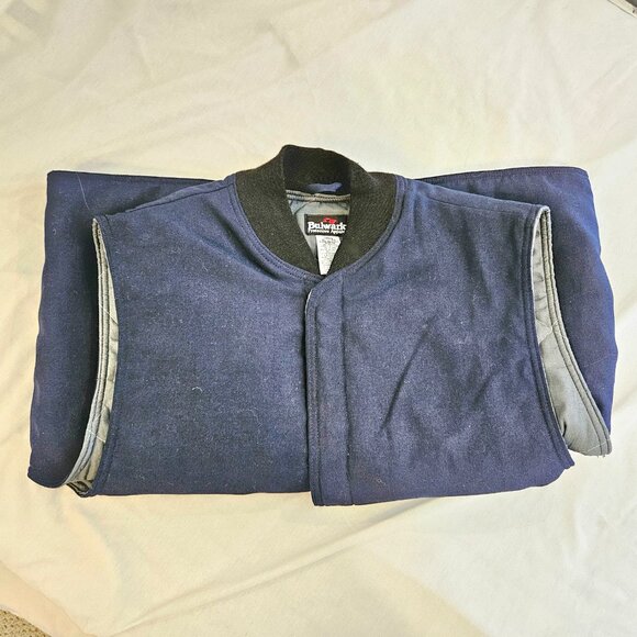 Bulwark FR Insulated Vest Fire Retardant Workwear Safety Gear Navy Men's XL BLUE - Picture 10 of 11